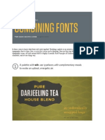 Combining Fonts: Sentinel Tungsten Verlag