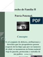 Patria Potestad.. Derecho de Familia