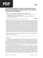 Water: Comparing The E Removal of Multiple Pharmaceuticals From Water by Electrochemical Methods