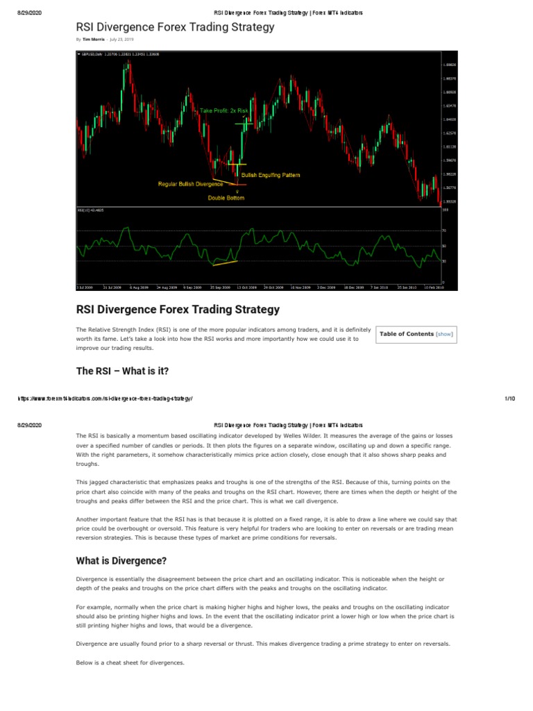 RSI Divergence Trading Strategy Guide | PDF | Financial Markets ...
