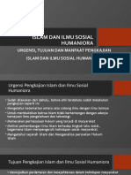 Islam Dan Ilmu Sosial Humaniora 1