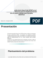 Implementación de La Fase II Del APQP en El Rediseño de Fixturas para La Implementación de Un Nuevo Equipo para Prueba Eléctrica