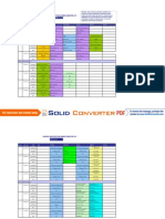 Horarios de Arquitectura