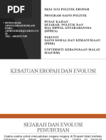 Evolusi Kesatuan Eropah Pdf