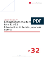 Learn Japanese Culture With Risa S1 #32 To Kendo - Japanese Sports
