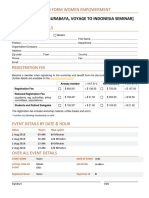 Form Registration - Form VTI 2018