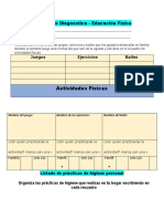 Ficha Diagnostica E. F 4º y 4º A, C