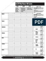 1 Week DASH Meal Planner 1600