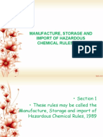 Manufacturing Chemicals Rules