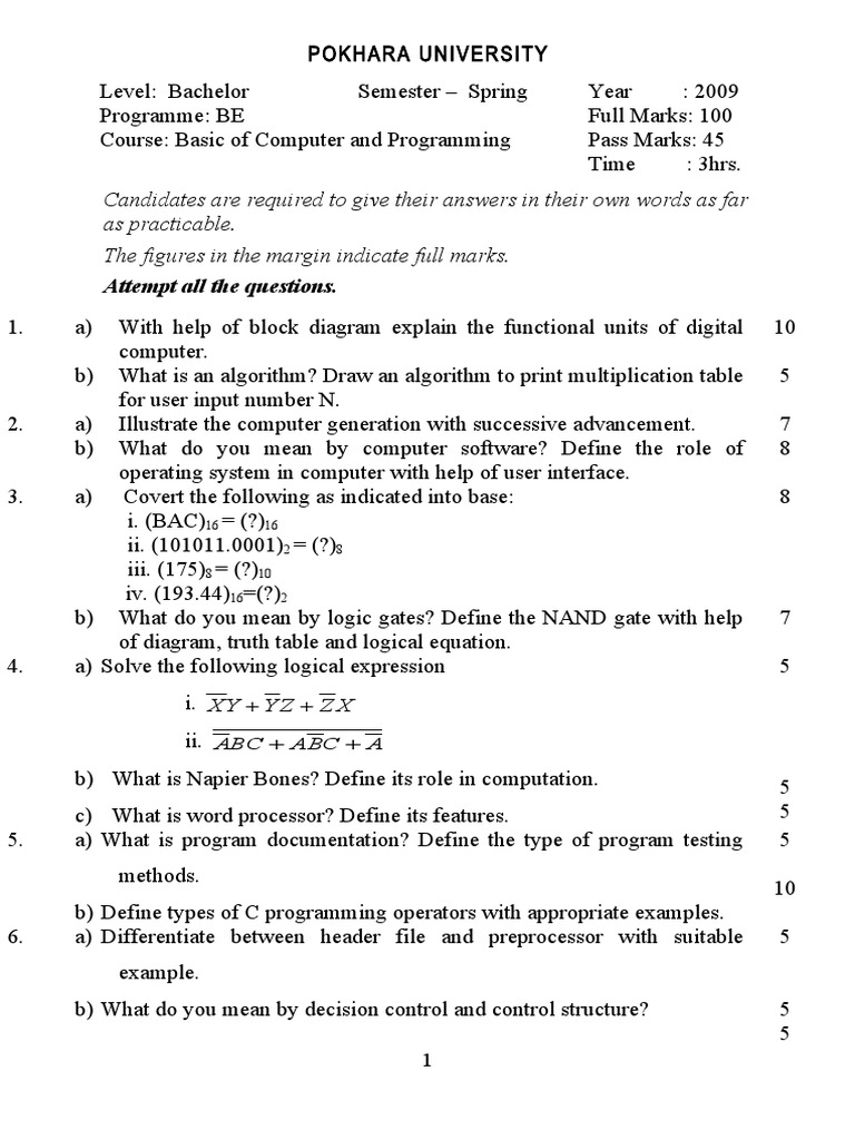 Basic of Computer and Programming | PDF | Computer Program | Programming