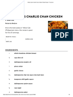 Yellow Cab's Charlie Chan Chicken Pasta Recipe