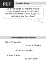 Basic Unit Conversion Chart | PDF | Wellness