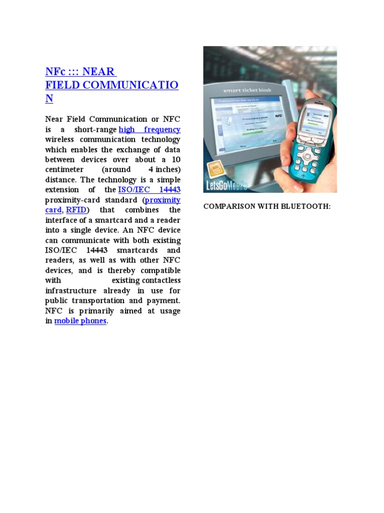Understanding Near Field Communication (NFC) | PDF | Telecommunications ...