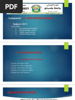 Assignment: Subject: HCI: Hci - Web Interface Design