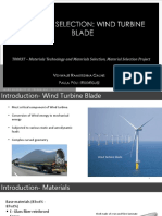 Materials Selection for Wind Turbine Blades