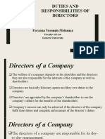 Lecture 7 - Duties and Responsibilities of Directors