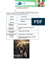 Create an Ad & TV Commercial - Learning Activity 3 on Advertising Techniques