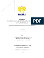 Makalah Manajemen Kelas - Rancangan Dan Prosedur