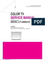 LG CT-29M65VE Color TV Service Manual