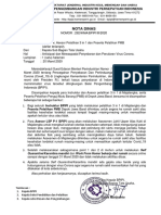 Nota Dinas Instruktur Dan Asesor BPIPI - Virus Corona - 20 Maret 2020