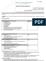 Format For Course Curriculum: L T P/S SW/FW No. of Psda Total Credit Units