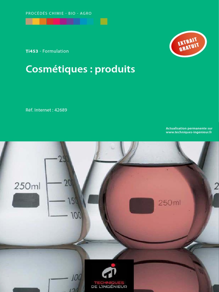 shampooings composition et caracteristiques de la base lavante pdf parfum cosmetique