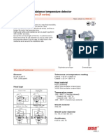 Model: R220 Series (R Series) : Sheathed Type Resistance Temperature Detector