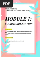 STUDY NOTEBOOK Module 1