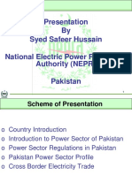 Presentation by Syed Safeer Hussain National Electric Power Regulatory Authority (NEPRA) Pakistan