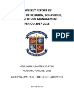 11th Biweekly Report Ministry Religion, Behaviour, and Attitude Management