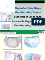 Disposable Baby Diaper Manufacturing Project. Baby Diaper Production. -180637