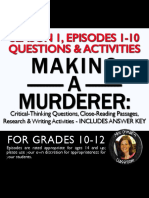 Season 1, Episodes 1-10 Questions & Activities: Making - A - Murderer
