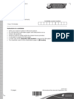 Chemistry Standard Level Paper 2: Instructions To Candidates