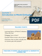Introduction To World Civilization: SPRING 2021