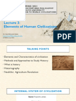 Elements of Human Civilizations: SPRING 2021