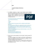 Lista de Exercícios 3 - Estudos Geológico-Geotécnicos - Sandro Paixão