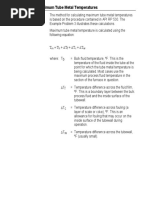 Calculating Maximum Tube Metal Temperatures