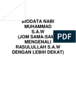 Biodata Nabi Muhammad SAW