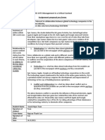 BUSI 1475 Management in A Critical Context Assignment Proposal Pro Forma