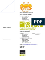 Projet Robotique 2014 Plan de Management