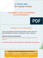 Slide - Session 5 - Classification and Forms of Government
