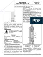 User Manual: Centro-Matic Injector SL-11