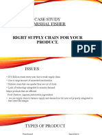 Case Study Marshal Fisher: Right Supply Chain For Your Product