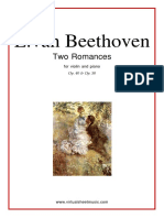 Beethoven - Romance No. 1 and No. 2 for Violin and Piano - Op. 40 and 50 - Violin and Piano