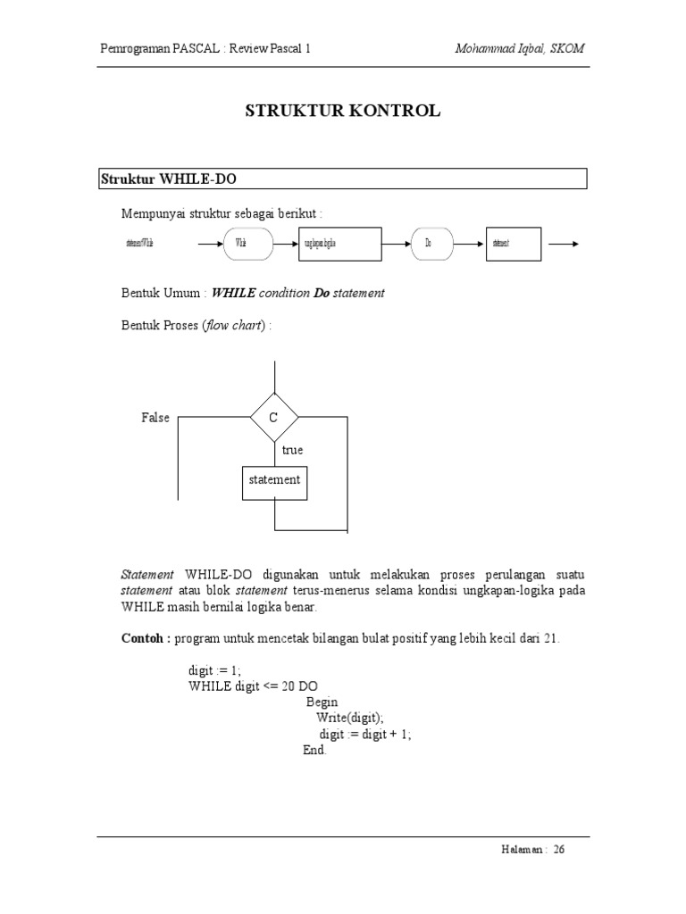 3 - Struktur Kontrol - Perulangan | PDF | Komputer