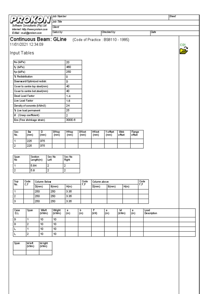 A - 3 - 6 - 10 Beam Report | PDF | Beam (Structure) | Building Engineering