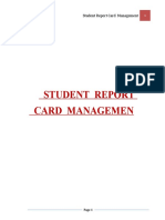 Student Report Card Managemen Acknowledg