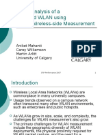 Remote Analysis of A Distributed WLAN Using Passive Wireless-Side Measurement