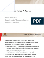 Networking Basics: A Review: Carey Williamson Department of Computer Science University of Calgary