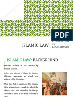 Islamic Law: TO Legal Studies